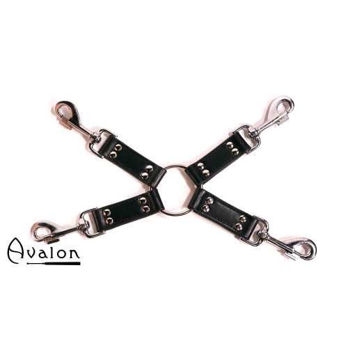 Avalon - RITUAL - Hog-tie-sett med 4 deler - Sort Avalon - RITUAL - Hog-tie-sett med 4 deler - Sort