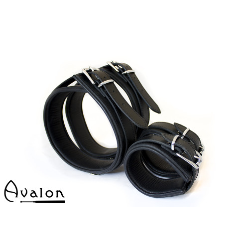 AVALON - BOUND - Lår og Håndcuffs - Sort