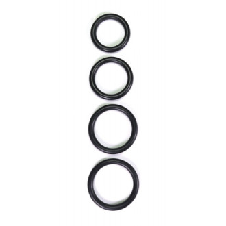 Rimba - Thick Rubber cockring sort 