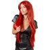 Parykk - Lang rød - Miranda