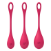 Satisfyer - Yoni Power 1 - Vaginakule Sett - Rød Satisfyer - Yoni Power 1 - Vaginakule Sett - Rød