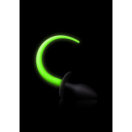 Ouch! Buttplug med Hale - Glow in the Dark Ouch! Buttplug med Hale - Glow in the Dark