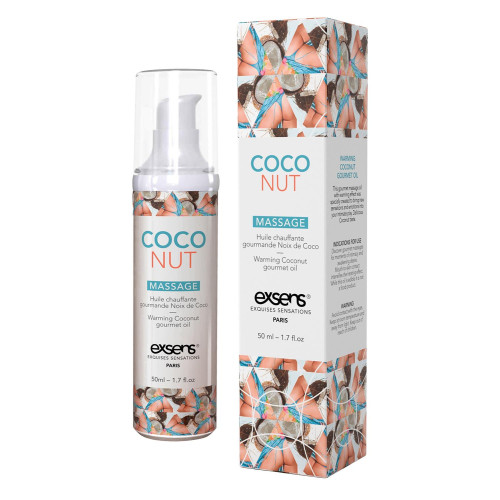 EXSENS - Varmende massasjeolje - Hot Coconut - Kokos