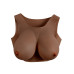 GENDER X - Breast Plate E-Cup - Bryst protese - Mørk hudfarge