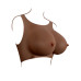 GENDER X - Breast Plate E-Cup - Bryst protese - Mørk hudfarge