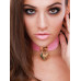 Kinky Diva - Collar med Hjertelås - Rosa