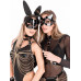 Kinky Diva - High Gloss Bunny Mask - Black