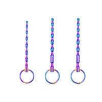 BQS - Penispluggsett 3 pk - Regnbue