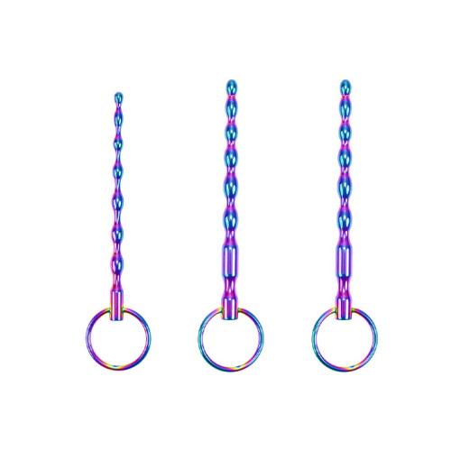 BQS - Penispluggsett 3 pk - Regnbue