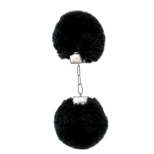 Gnist - Håndjern med Plysj - Sort 