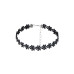 Gnist - Choker med blomsterdetaljer - 02 - Sort