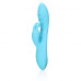 Loveline - Ribbed Ultra Soft Silicone Rabbit Vibrator - Turkis Loveline - Ribbed Ultra Soft Silicone Rabbit Vibrator - Turkis