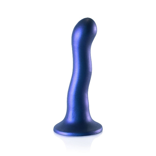 OUCH! - Ultra Soft Silicone - Dildo med sugekopp - 17 cm - Blå OUCH! - Ultra Soft Silicone - Dildo med sugekopp - 17 cm - Blå