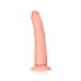 RealRock - Slim Realistic Dildo med sugekopp - 6" / 15,5 cm  - Lys hudfarge