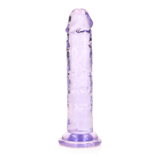 Realrock – Crystal Clear – Enkel Realistisk Dildo – Lilla - 14.5 cm