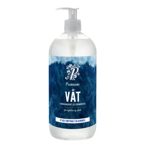 Premium - Vannbasert Glidemiddel - Våt - 1000ml Premium - Vannbasert Glidemiddel - Våt - 1000ml