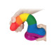 Love Toy - Prider - Pride Dildo med Pung og Sugekopp Love Toy - Prider - Pride Dildo med Pung og Sugekopp
