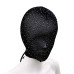 Lace Hood Shiny Diamonds - Maske med Stener - Sort