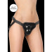 Ouch! - Velvet justerbar Strap-on sele - Sort 