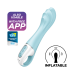 Satisfyer - Pump vibrator 5+ Connect App - Oppblåsbar G-punkts vibrator Blå Satisfyer - Pump vibrator 5+ Connect App - Oppblåsbar G-punkts vibrator Blå