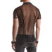 Regnes Fetish Planet - Roberto - Mesh poloskjorte med wetlook detaljer Regnes Fetish Planet - Roberto - Mesh poloskjorte med wetlook detaljer