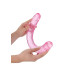 Realrock – Crystal Clear – Realistisk Dobbeldildo – Rosa - 45 cm