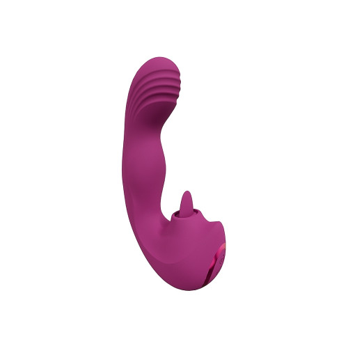 VIVE - Yumi - G-punktsvibrator Med Bevegelse Og Tunge - Rosa VIVE - Yumi - G-punktsvibrator Med Bevegelse Og Tunge - Rosa