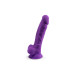 Silexd - Silikon Dildo med Pung - Model 1 - 7" - Lilla 