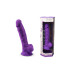 Silexd - Silikon Dildo med Pung - Model 1 - 7" - Lilla 