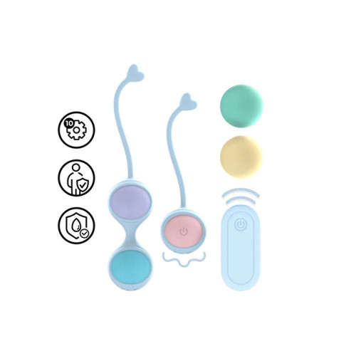 Loveline - vaginakuler med vibrering og fjernkontroll