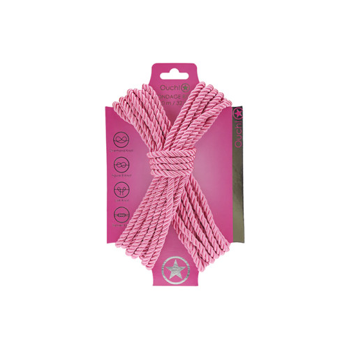 Ouch! Bondagetau - 10 meter - 6mm - Rosa