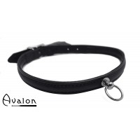 Avalon - HELEN - Enkelt Collar med O-ring Svart