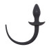 Buttplug med hale - sort 