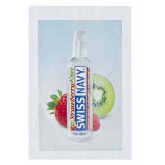 Swiss Navy - Vannbasert Glidemiddel - Jordbær/Kiwi - Prøvepakke 5 ml 