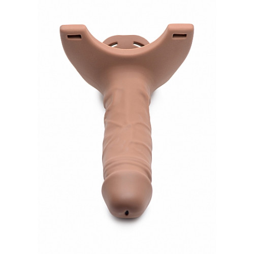 Size matters - Hul silikon strap-on dildo - Lyshudfarge 